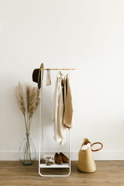 Stock wardrobe photograph illustrating a fashion content theme